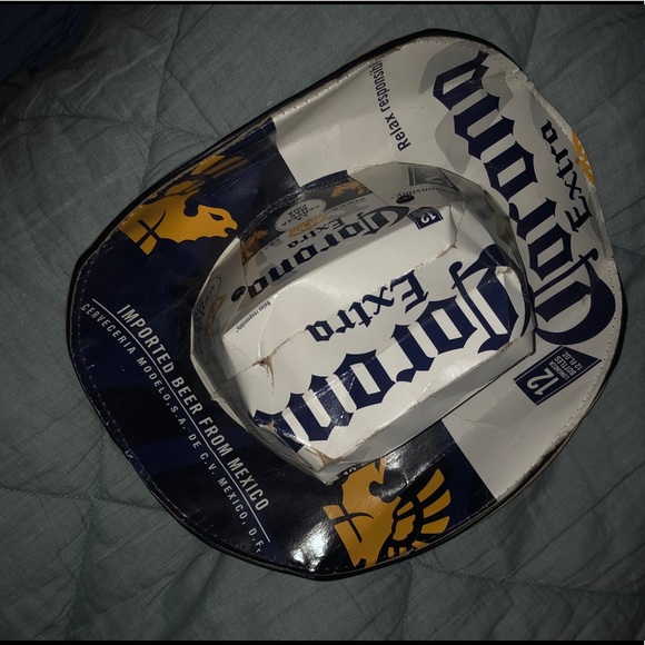 Corona Beer Box Cowboys Hat 